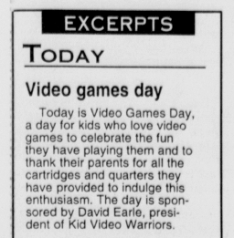 NATIONAL VIDEO GAME DAY - September 12, 2024 - National Today